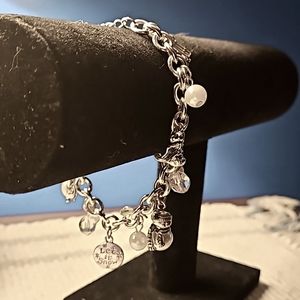Let It Snow Silver Charm Bracelet
